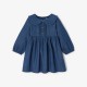 Baby girl dress in lightweight denim