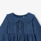 Baby girl dress in lightweight denim
