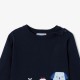 Baby cotton intarsia animal jumper