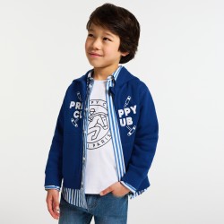 Boy zip-up fleece sweatshirt