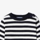 Baby striped cotton and wool jumper