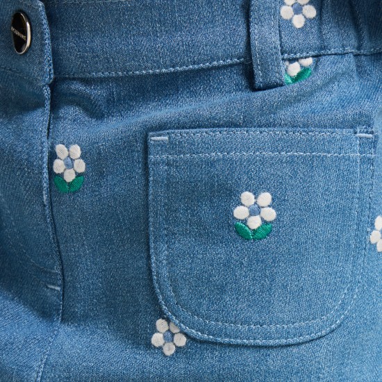 Baby girl embroidered jeans