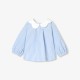 Baby girl striped poplin blouse