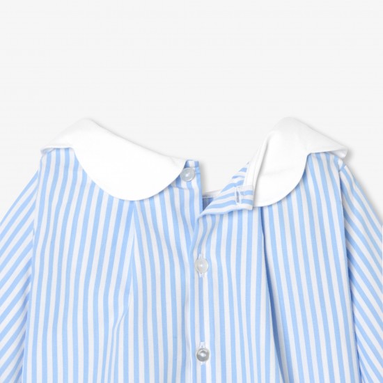 Baby girl striped poplin blouse