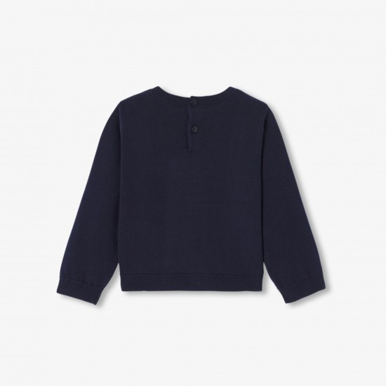 Baby girl cotton sweater