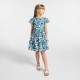 Girl floral print poplin dress