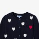 Girl heart jacquard cardigan