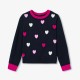 Girl heart jacquard jumper