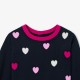 Girl heart jacquard jumper