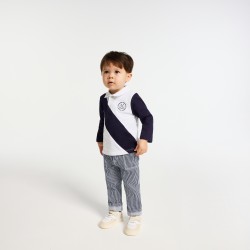 Baby striped twill pants