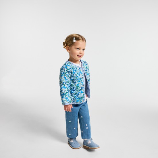 Baby girl embroidered jeans