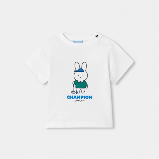 Baby boy short-sleeved cotton T-shirt