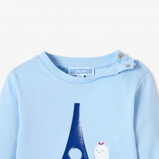 Baby boy long-sleeved cotton T-shirt