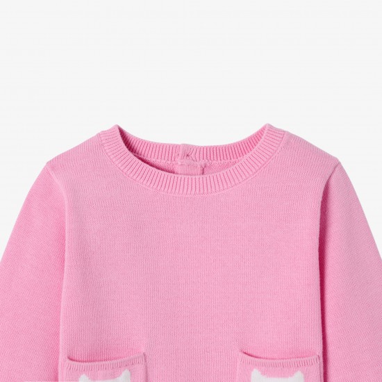 Baby girl cotton sweater