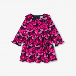Baby girl long-sleeved velvet dress