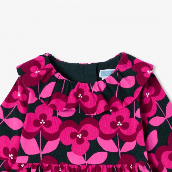 Baby girl long-sleeved velvet dress