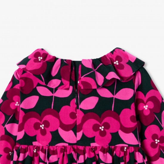 Baby girl long-sleeved velvet dress