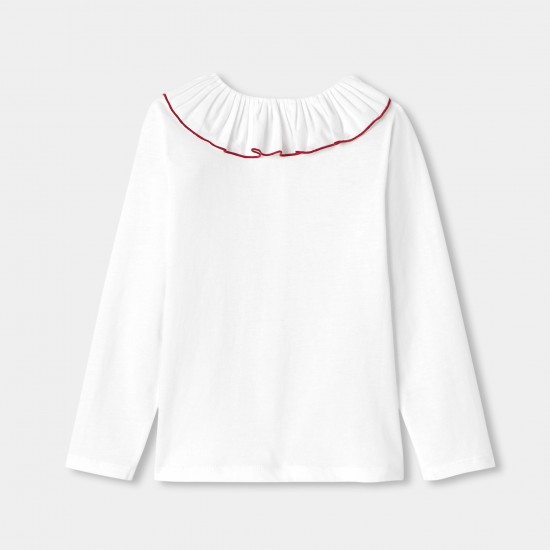 Girl cotton jersey blouse