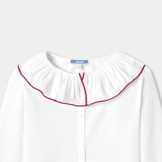 Girl cotton jersey blouse