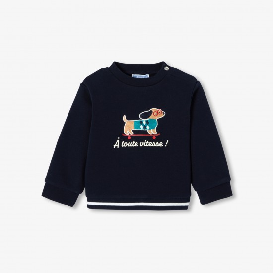 Baby boy fleece sweatshirt