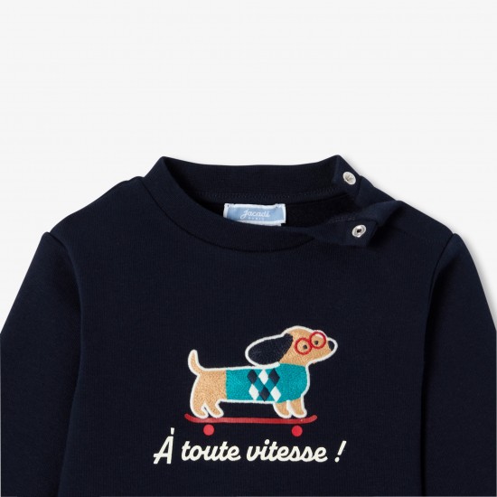 Baby boy fleece sweatshirt