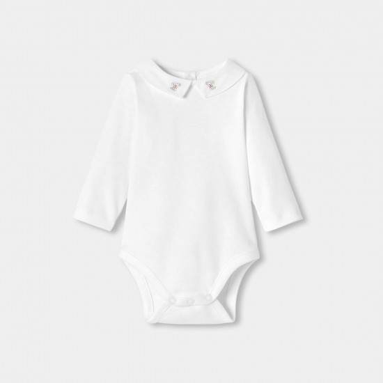 Baby boy long-sleeved cotton bodysuit