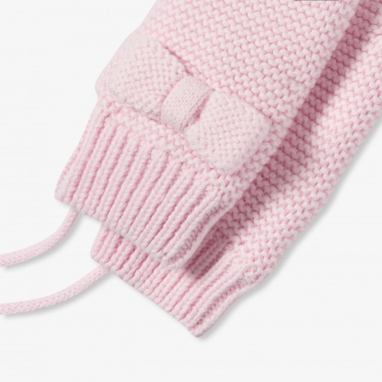 Baby girl garter stitch mittens
