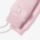 Baby girl garter stitch mittens