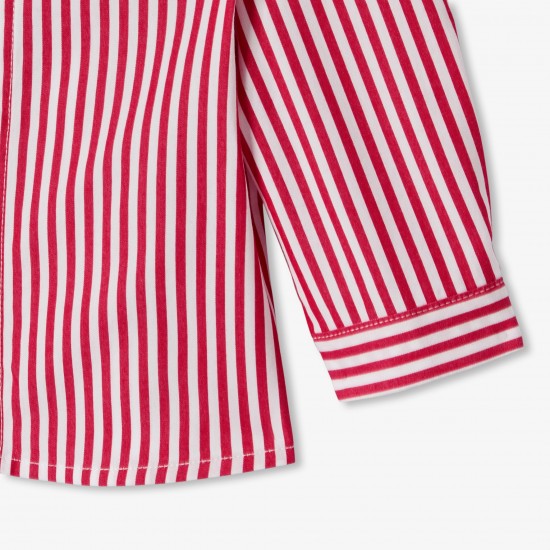 Baby boy striped poplin shirt
