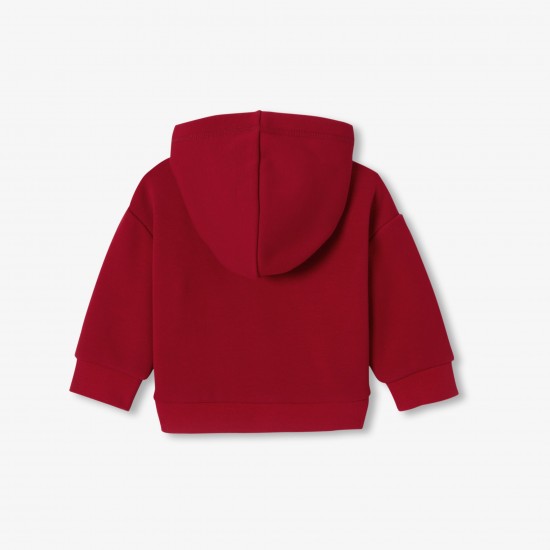 Baby boy fleece hooded sweatshirt