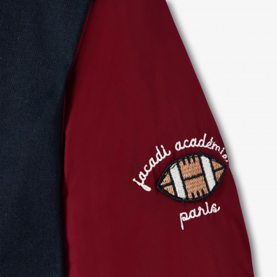 Child bi-material bomber jacket 