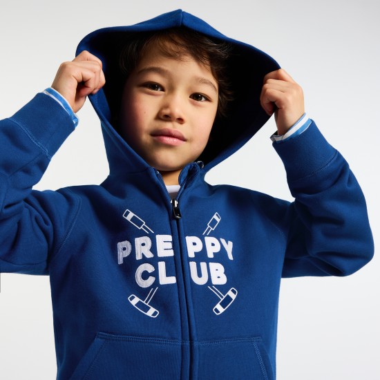Boy zip-up fleece sweatshirt