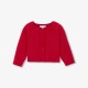 Baby girl cotton and wool cardigan
