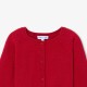 Baby girl cotton and wool cardigan