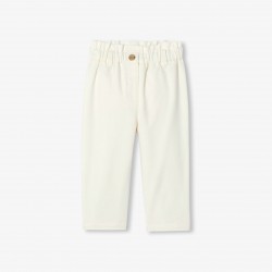 Baby girl cotton twill pants