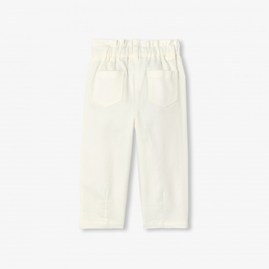 Baby girl cotton twill pants