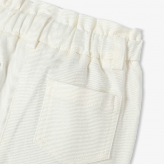 Baby girl cotton twill pants