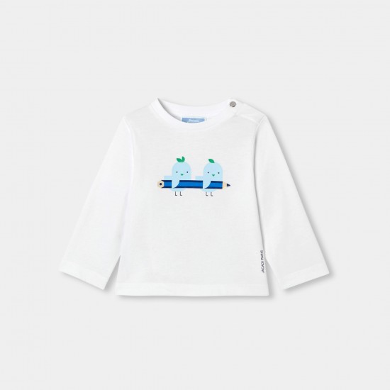 Baby boy cotton long-sleeved T-shirt
