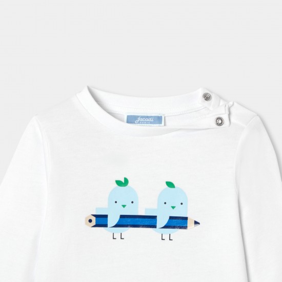 Baby boy cotton long-sleeved T-shirt