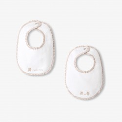 Set of 2 terry cloth bibs