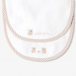 Set of 2 terry cloth bibs