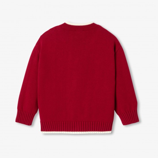 Child cotton and wool cardigan