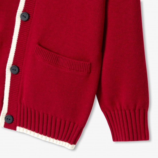 Child cotton and wool cardigan