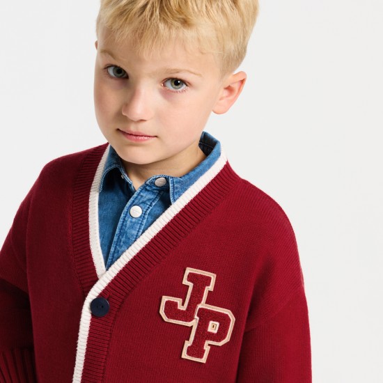 Child cotton and wool cardigan