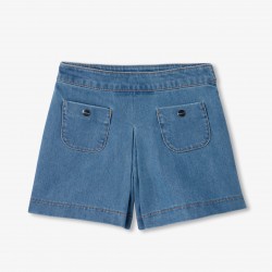 Girl denim culottes