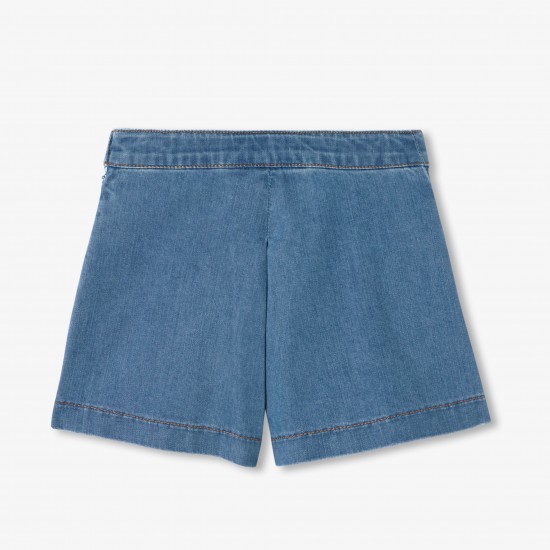Girl denim culottes