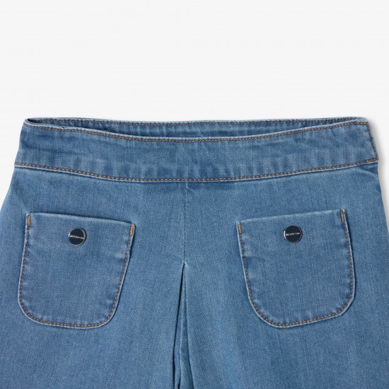 Girl denim culottes