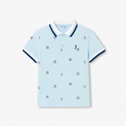 Boy mini cotton piqué polo shirt