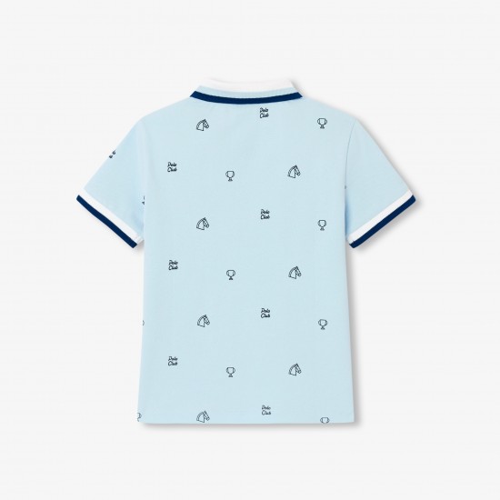 Boy mini cotton piqué polo shirt