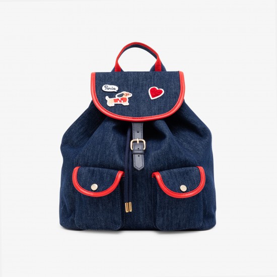 Girl denim backpack